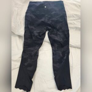 Lululemon Black Camouflage Leggings